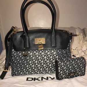 DKNY Black Crossbody and Shoulder Bag WITH Wallet